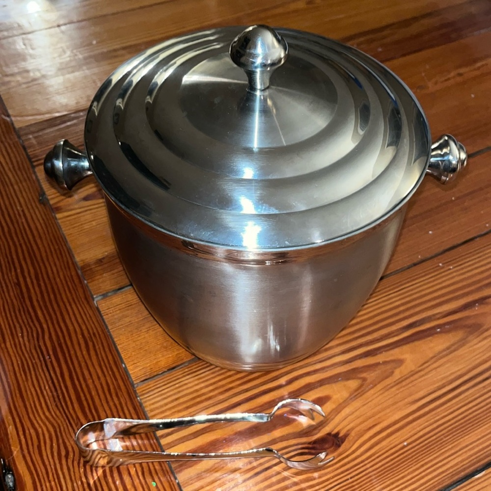 Lenox Tuscany classic ice bucket 18/10 stainless - used